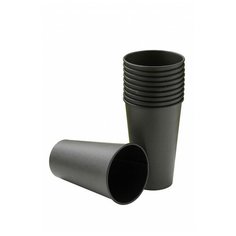 Стакан одноразовый бум 1-сл d-90мм 400мл, TOTAL BLACK, КОМУС 50шт/уп
