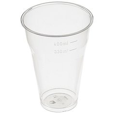 Стакан одноразовый 330мл прозр., для хол/гор., КОМУС ПП 50шт/уп