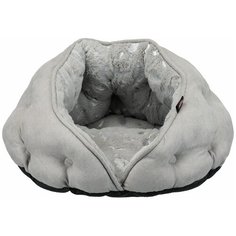 Лежак для собак и кошек TRIXIE Feather 60х57х34 см серый/серебристый