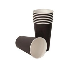 Стакан бумажный 350мл для горячего черный, 50 шт Liga Pack