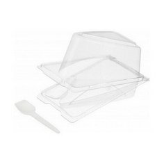 Контейнер ТР 235-9-82 440мл для сегмента торта, 100 шт Комус