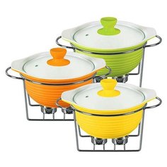 Мармит круглый цветной Maestro 28,75 см MR-11159-72