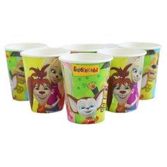 Стакан бумажный "Барбоскины" 250мл, 6 шт Сима ленд