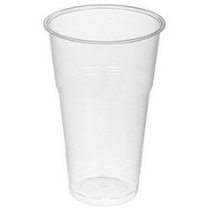Стакан 0,5л прозрачный РР, 50 шт ПолиЭР