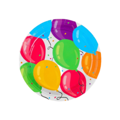 Тарелка бумажная "Шары", 6 шт Сима ленд