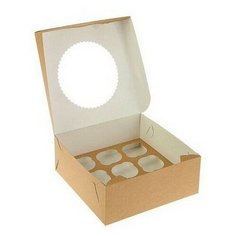 Коробка картонная для маффинов 9 шт ECO MUF 9, 25 шт