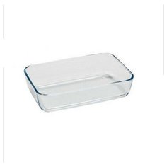 Форма для запекания из боросил стекла 0,9л, прямоугольной формы без ручек, серия Cristallino Mallony
