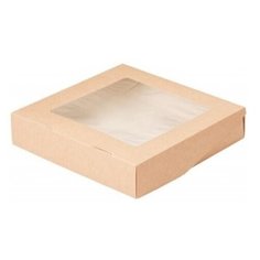 Коробка картонная с окном 200*200*50мм ECO TABOX PRO 1555, 25 шт
