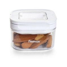 Контейнер для хранения продуктов Fissman 11 x 11 x 7см / 450 мл Квадратный