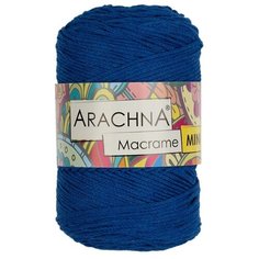 Пряжа ARACHNA Macrame Mini, 80% хлопок, 20% полиэстер, 4*250 г, 230 м, №11, синий