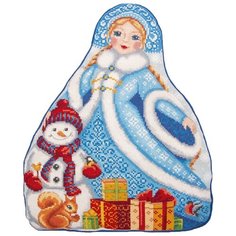 Набор для вышивания крестиком PANNA Подушка, Снегурочка (PD-7203)