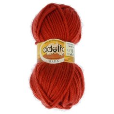 Пряжа Adelia Rada, 100% акрил, 10*100 г, 80 м+-4 м, №085, красно-коричневый