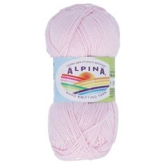 Пряжа Alpina Holly, 100% мерсеризованный хлопок, 10*50 г, 200 м+-10 м, №018, розовый