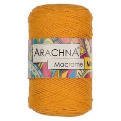 Пряжа ARACHNA Macrame Mini, 80% хлопок, 20% полиэстер, 4*250 г, 230 м, №20, желтый
