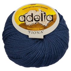 Пряжа Adelia Fiona, 50% шерсть, 50% акрил, 10*50 г, 90 м+-3 м, №310, джинсовый