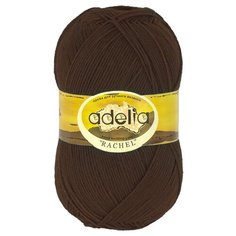 Пряжа Adelia Rachel, 90% шерсть, 10% полиэстер, 5*100 г, 400 м+-15 м, №13, коричневый