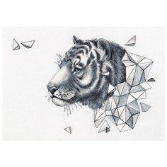 Набор для вышивания крестиком PANNA Геометрия, Тигр (J-7089)