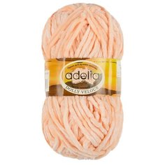 Пряжа Adelia Dolly Velour, 100% микрополиэстер, 5*100 г, 93 м+-6 м, №03, светло-бежевый