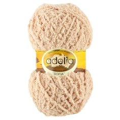 Пряжа Adelia Sofia, 100% полиэстер, 10*50 г, 90 м+-6 м, №16, бежевый