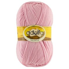 Пряжа Adelia Olivia, 60% акрил, 40% шерсть, 5*100 г, 250 м+-10 м, №25, светло-розовый