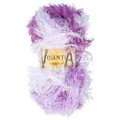 Пряжа Visantia Trafka, меланжевая, 100% полиэстер, 5*100 г, 150 м+-3 м, №2220, белый, сиреневый, фиолетовый