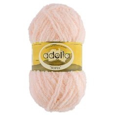 Пряжа Adelia Sofia, 100% полиэстер, 10*50 г, 90 м+-6 м, №36, персиковый