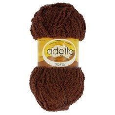 Пряжа Adelia Sofia, 100% полиэстер, 10*50 г, 90 м+-6 м, №30, коричневый