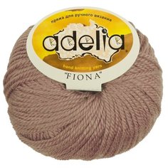 Пряжа Adelia Fiona, 50% шерсть, 50% акрил, 10*50 г, 90 м+-3 м, №630, темно-бежевый
