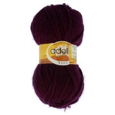 Пряжа Adelia Rada, 100% акрил, 10*100 г, 80 м+-4 м, №087, темно-фиолетовый