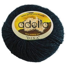 Пряжа Adelia Dina, 100% шерсть, 10*50 г, 100 м+-5 м, №08, синий