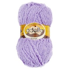 Пряжа Adelia Sofia, 100% полиэстер, 10*50 г, 90 м+-6 м, №40, светло-сиреневый