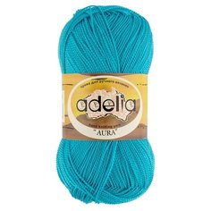 Пряжа Adelia Aura, 100% акрил, 10*50 г, 250 м+-5 м, №086, ярко-голубой
