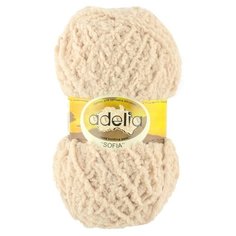 Пряжа Adelia Sofia, 100% полиэстер, 10*50 г, 90 м+-6 м, №33, светло-бежевый
