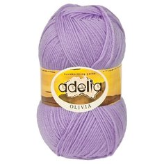 Пряжа Adelia Olivia, 60% акрил, 40% шерсть, 5*100 г, 250 м+-10 м, №13, светло-фиолетовый