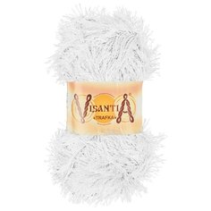 Пряжа Visantia Trafka, 100% полиэстер, 5*100 г, 150 м+-3 м, №0001, белый
