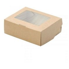 Коробка картонная с окном 100*80*35мм ECO TABOX 300, 50 шт