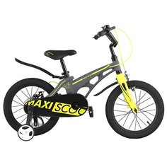 Детский Двухколесный Велосипед Maxiscoo, Серия "Cosmic" (2021), Стандарт, 16", Серый Матовый