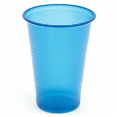 Пластиковый одноразовый стакан "Эконом", 200 мл, 500 шт/уп, насыщенный синий НАПРА