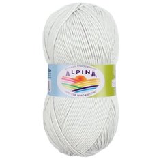 Набор пряжи Alpina "Stella", 3*100 г, 250 м+/-13 м, №80 белый (натуральный)