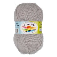 Набор пряжи Alpina "Alpaca Pollo", 4*50 г, 125 м+/-6 м, 07 светлый серый