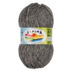 Набор пряжи Alpina "Alpaca Trenza", 4*50 г, 150 м+/-8 м, №14 черный-серый