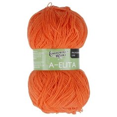 Набор пряжи Семёновская пряжа A-elita, 10*100 г, 781 м, 0670 морковный