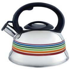 Webber Чайник со свистком BE-0523 3 л, серебристый