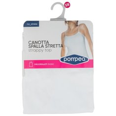 Женская майка Pompea, CARACO FEEL на тонких бретельках, размер L/XL, белый