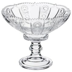 Конфетница на ножке muza crystal диаметр 14 см высота 12 см Lefard (195-176)