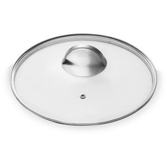 Крышка стеклянная Sabatier из жаростойкого стекла с пароотводом, 28 см