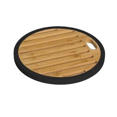 Dcasa Подставка под горячее Bamboo круглая черная