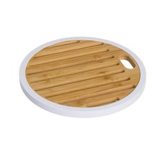 Dcasa Подставка под горячее Bamboo круглая белая