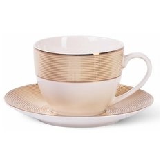Чашка с блюдцем Fissman Versailles 280 мл фарфор