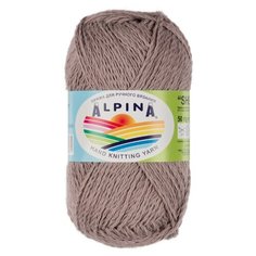 Пряжа Alpina Shebby, 100% хлопок, 10*50 г, 150 м+-7 м, №09, серый